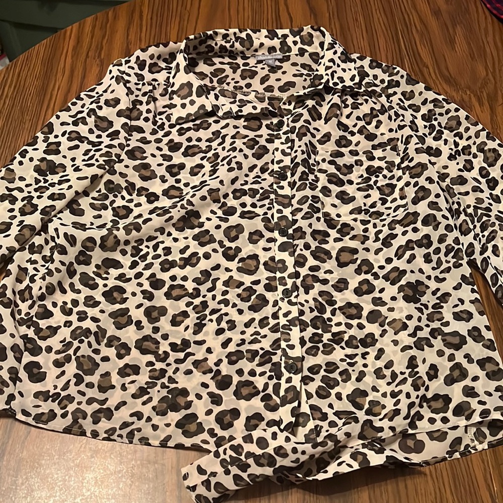 Charlotte Russe leopard print top